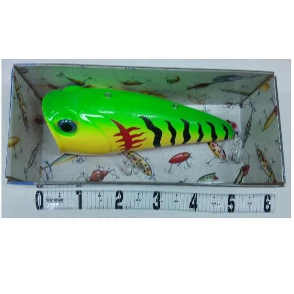 リバースエッジビッグベイトルアー 魚型 グリーン/イエロー リバースエッジビッグベイトルアー 魚型 グリーン/イエロー
