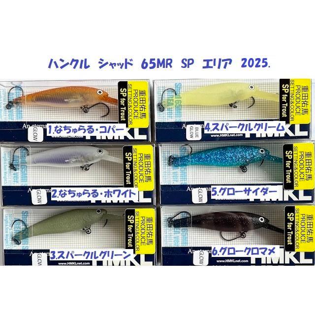 クリックポスト発送）ハンクル シャッド 65MR SP エリア 2025. /HMKL