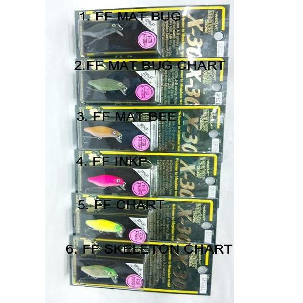 MEGABASS ルアー X-30F/X-30S セット Megabass X-30 FUR FINISH F メガバス X-30 ファーフィニッシュ