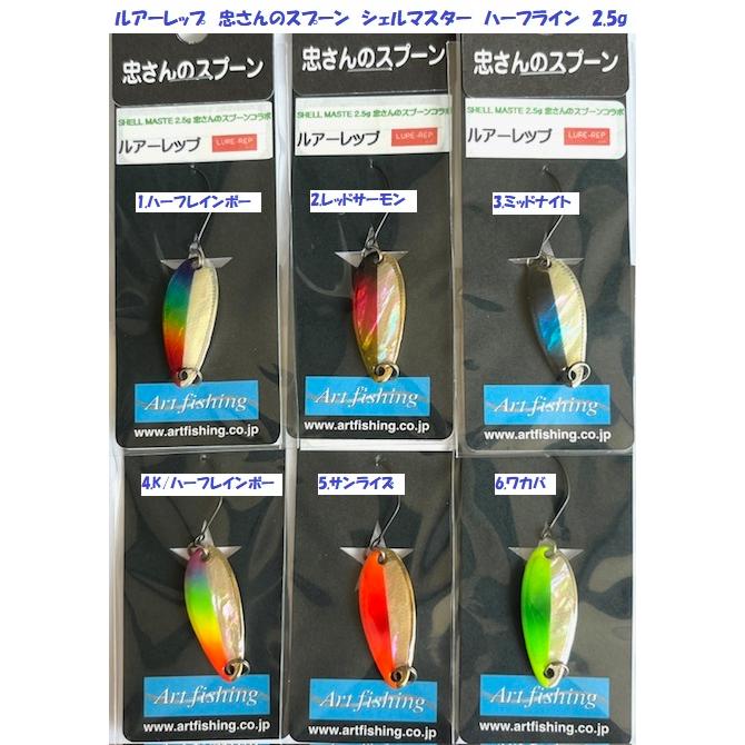 クリックポスト発送）ルアーレップ 忠さんのスプーン シェルマスター