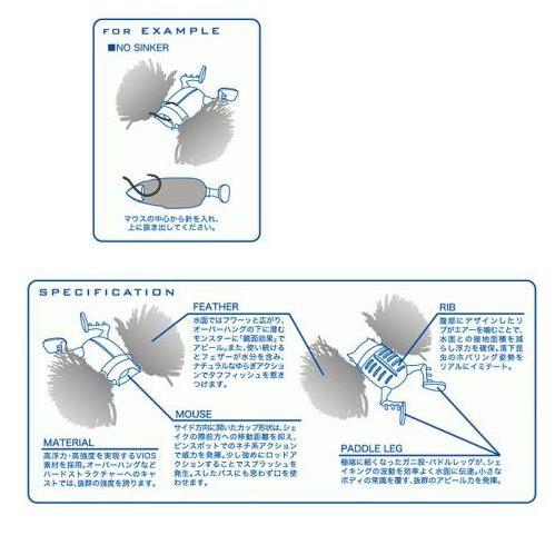 Megabass PARA BUG メガバス パラシュート バグ