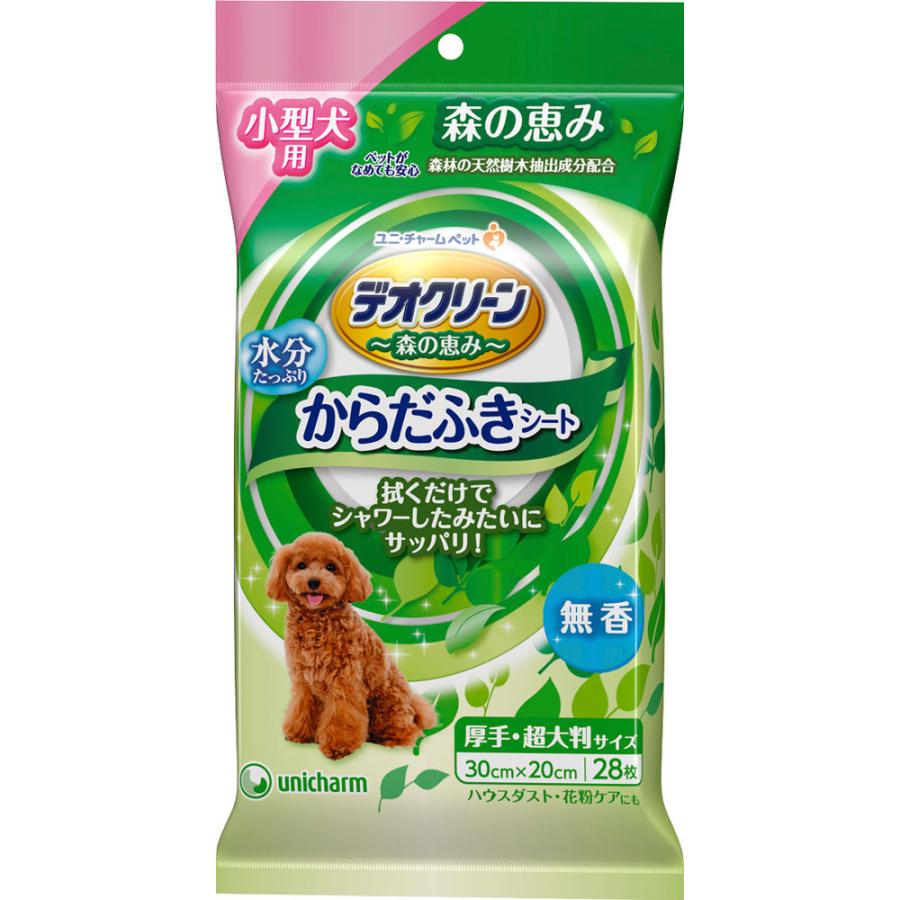 21新春福袋 ユニ チャームペットケア デオクリーン からだふきシート 小型犬用 無香 ２８枚 Wantannas Go Id