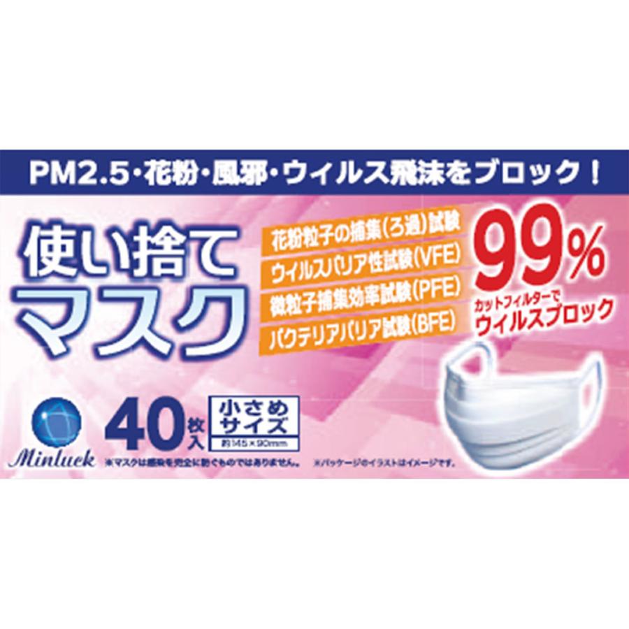 使い捨てマスク小さめサイズ ４０枚入 マツモトキヨシ Yahoo 店 通販 Yahoo ショッピング
