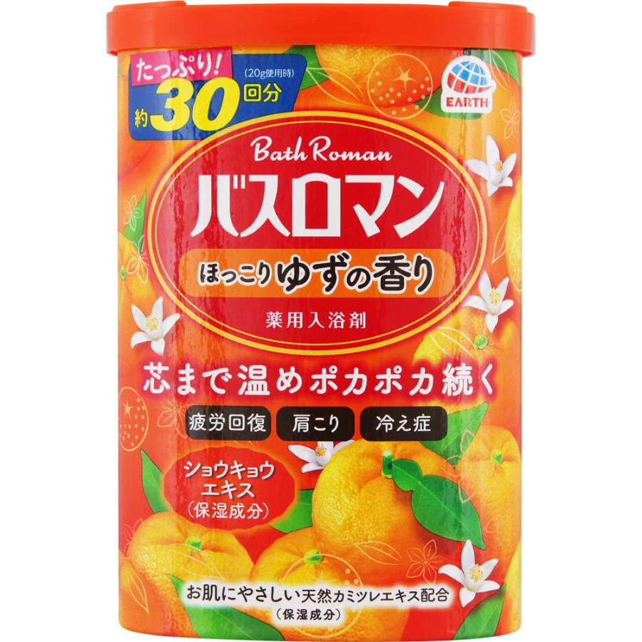 アース製薬 バスロマン ほっこりゆずの香り 入浴剤 疲れが取れる 600g (医薬部外品) :4901080579119:マツモトキヨシ Yahoo!店 - 通販 - Yahoo!ショッピング アース製薬 バスロマン ほっこりゆずの香り 入浴剤 疲れが取れる 600g (医薬部外品) :4901080579119:マツモトキヨシ Yahoo!店 - 通販 - Yahoo!ショッピング
