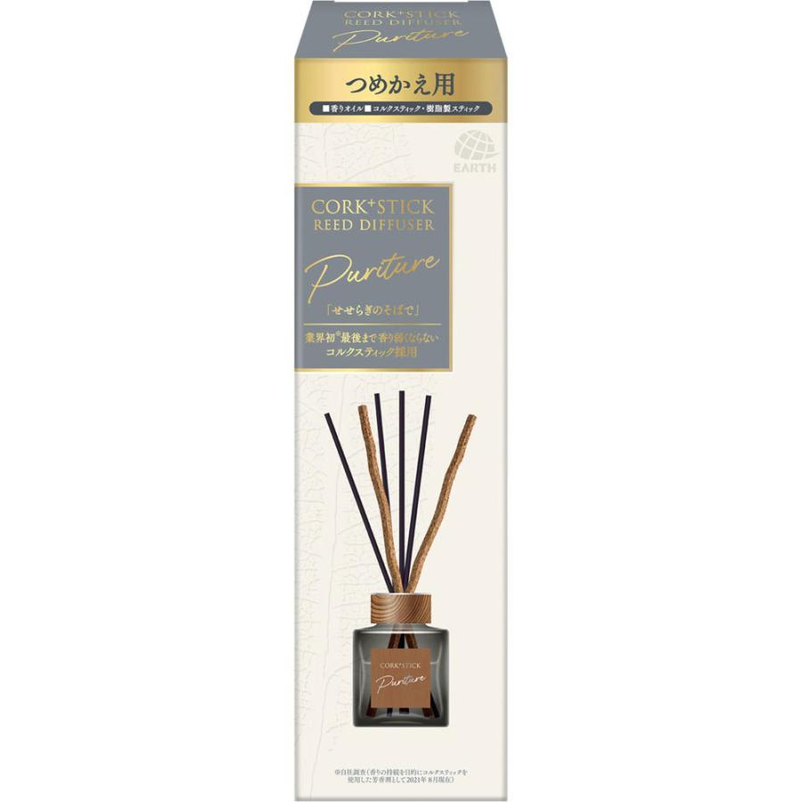 アース製薬 Ｓｕｋｋｉ−ｒｉ！ ＣＯＲＫ＋ＳＴＩＣＫ Ｐｕｒｉｔｕｒｅ リードディフューザー 芳香剤 せせらぎのそばで 詰替 １００ｍｌ : 4901080590510:マツモトキヨシ Yahoo!店 - 通販 - Yahoo!ショッピング