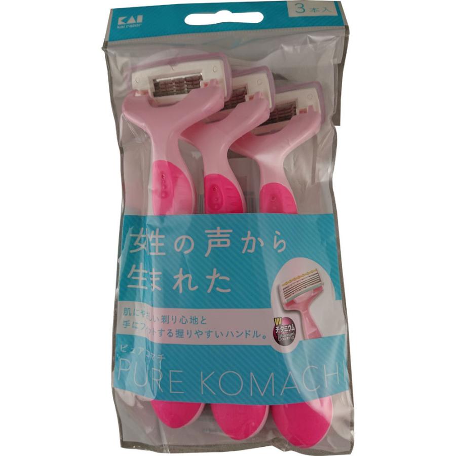 貝印カミソリ ピュアコマチ ３本 マツモトキヨシ Yahoo 店 通販 Yahoo ショッピング