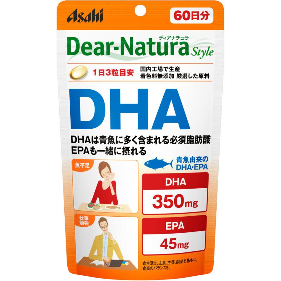 お買い得モデル アサヒグループ食品株式会社 Dear−Natura Style DHA １８０粒 ６０日分