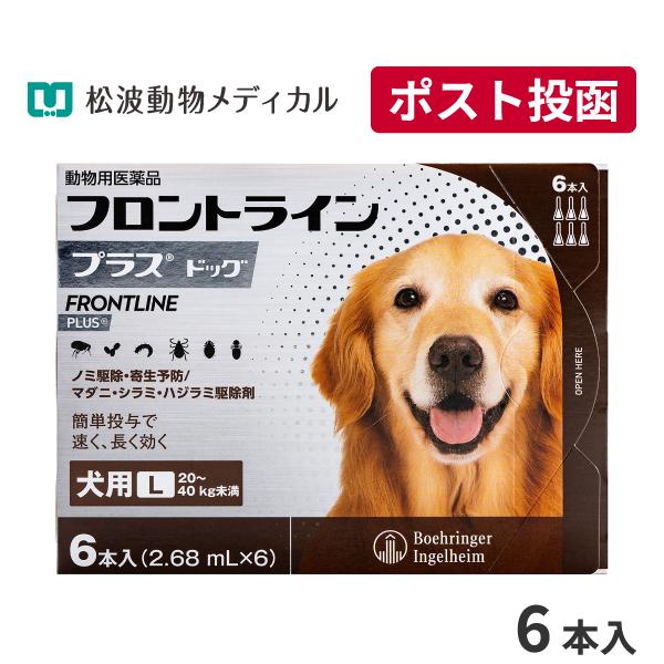 低廉 A 決算セール医薬品 フロントラインプラス 犬用 L 40kg 6本