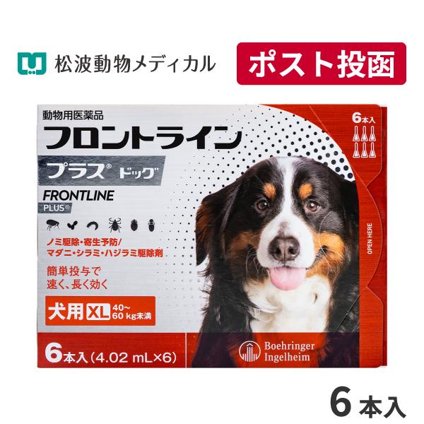 【10％OFFクーポン】フロントラインプラス 犬用 XL (40〜60kg) 6本入 動物用医薬品【A配送】｜matsunami｜02