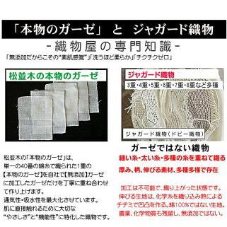 松並木 敷きパッド 5重 ガーゼ シーツ シングル 100×210cm 縁どり
