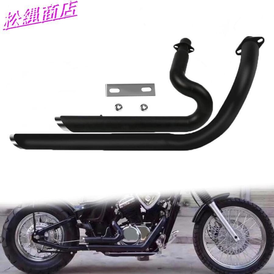 バイク マフラー フルエキ ホンダ スティード400 600 VLX シャドウ VT400C 600C サイレンサーマフラー ドラッグパイプ