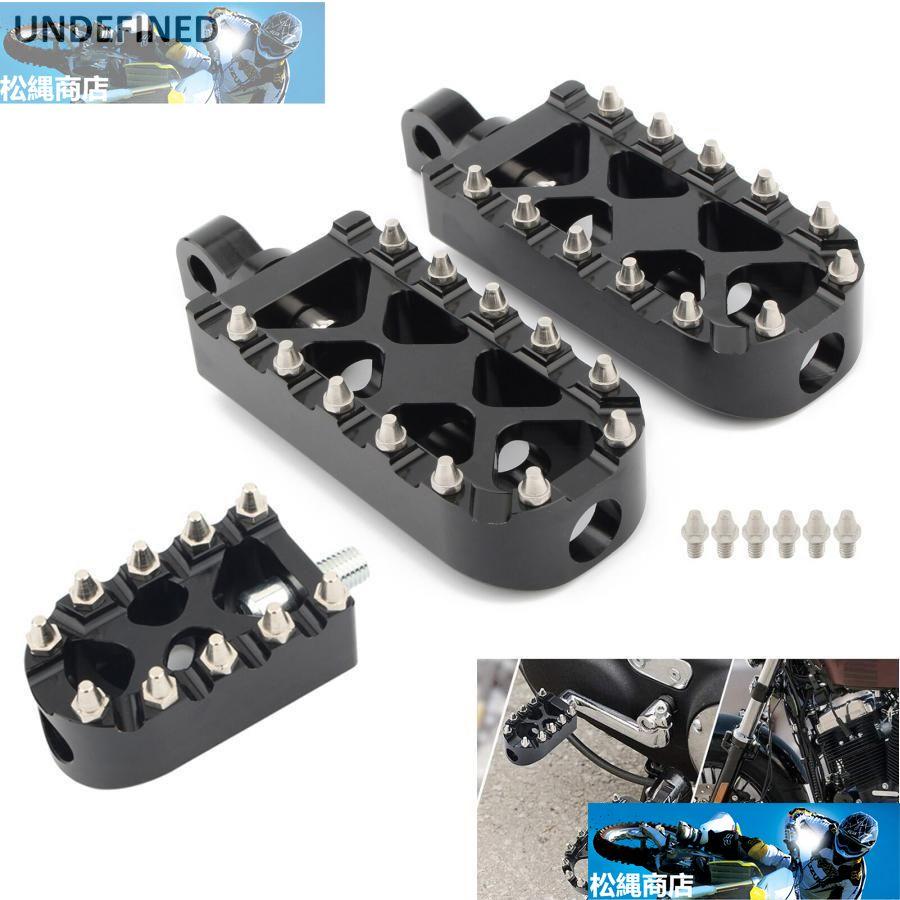 Motorbike Footpegs Craftride FP1 Driver And Passenger Fits For Harley Davidson In Black ✓ Upgrade Your Ride Now