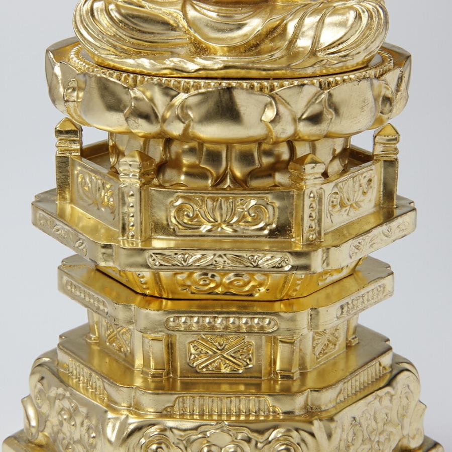 中七肌粉(座釈迦) 3.5寸 高さ36.4cm×巾15.4cm×奥行11.1cm_2