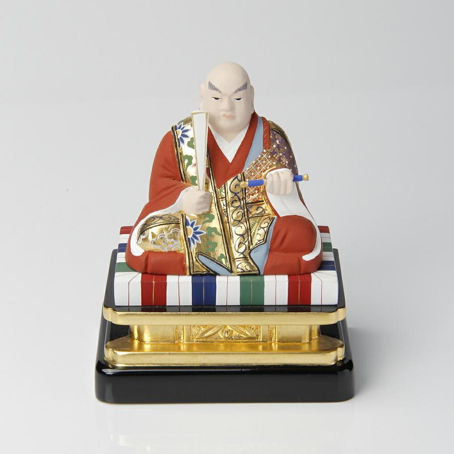 彩色 日蓮聖人 3.0寸 高さ16.9cm×巾13.3cm×奥行9.1cm : 仏壇 彩色 日蓮聖人 3.0寸 高さ16.9cm×巾13.3cm×奥行9.1cm : 仏壇