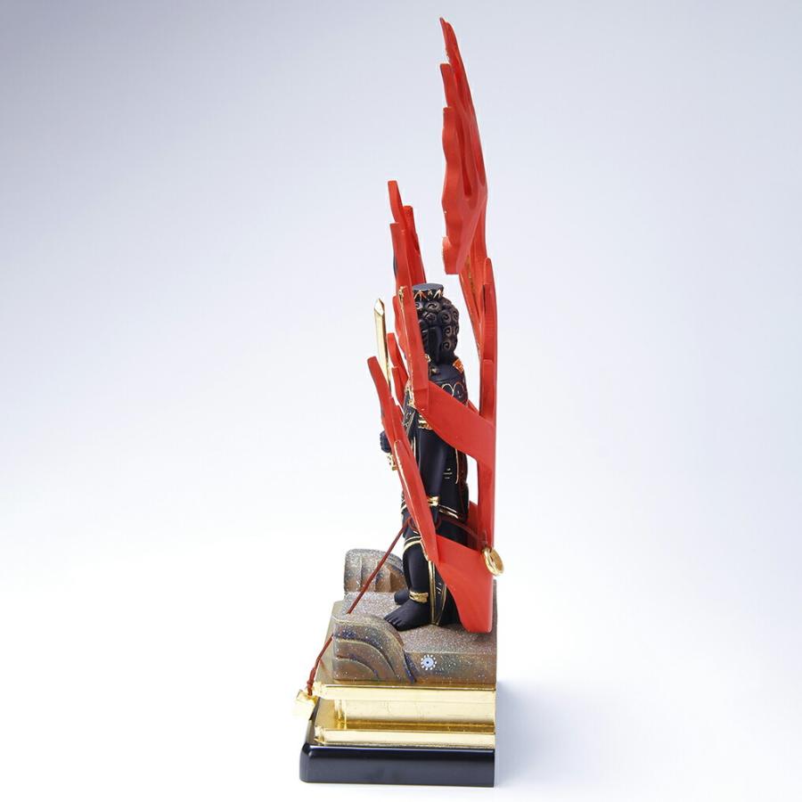 彩色 不動明王 4.5寸 高さ29.1cm×巾12.4cm×奥行8.4cm_1