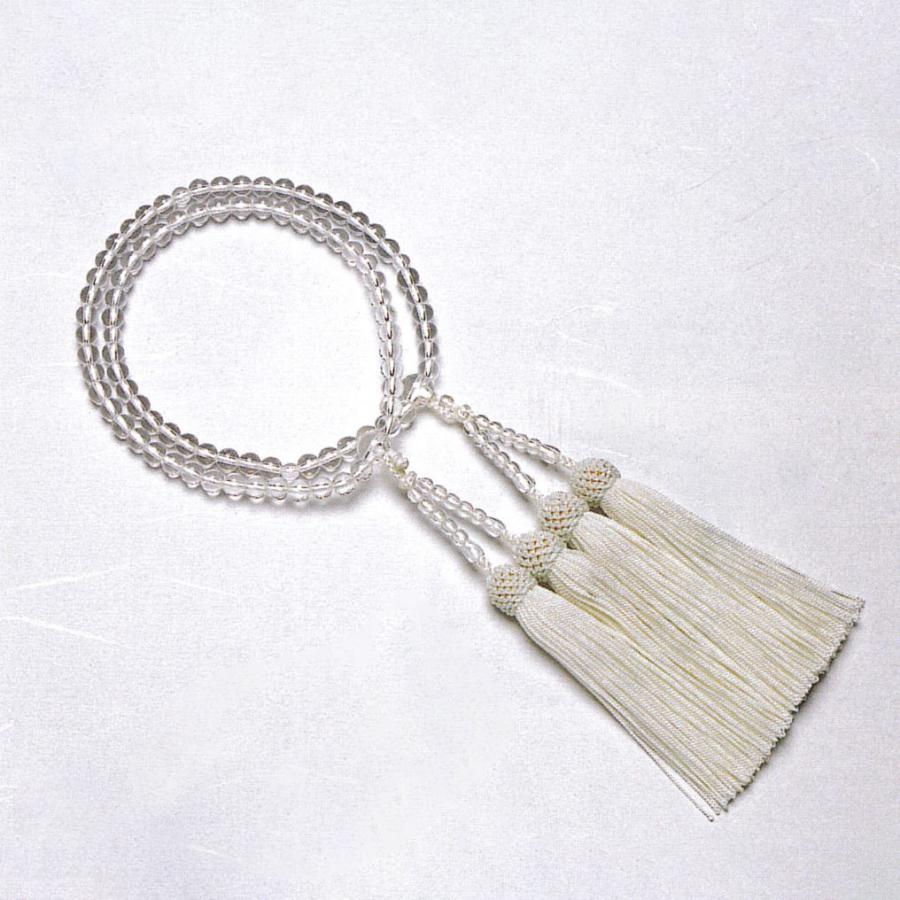 水晶　8寸門徒　頭房正絹白 真宗用