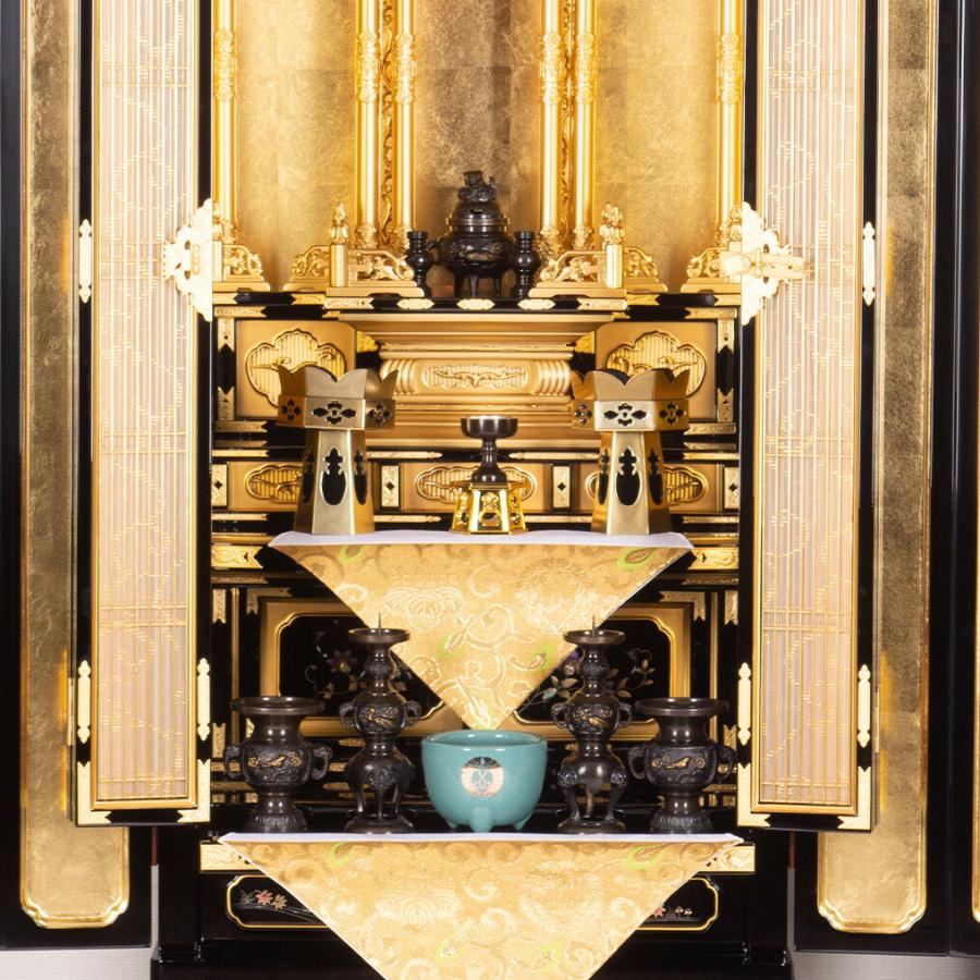 新品‼︎ 金仏壇 直置型 金仏壇 直置型 18号 YA100247 金箔製 高さ160cm×幅60cm×奥行52cm お西