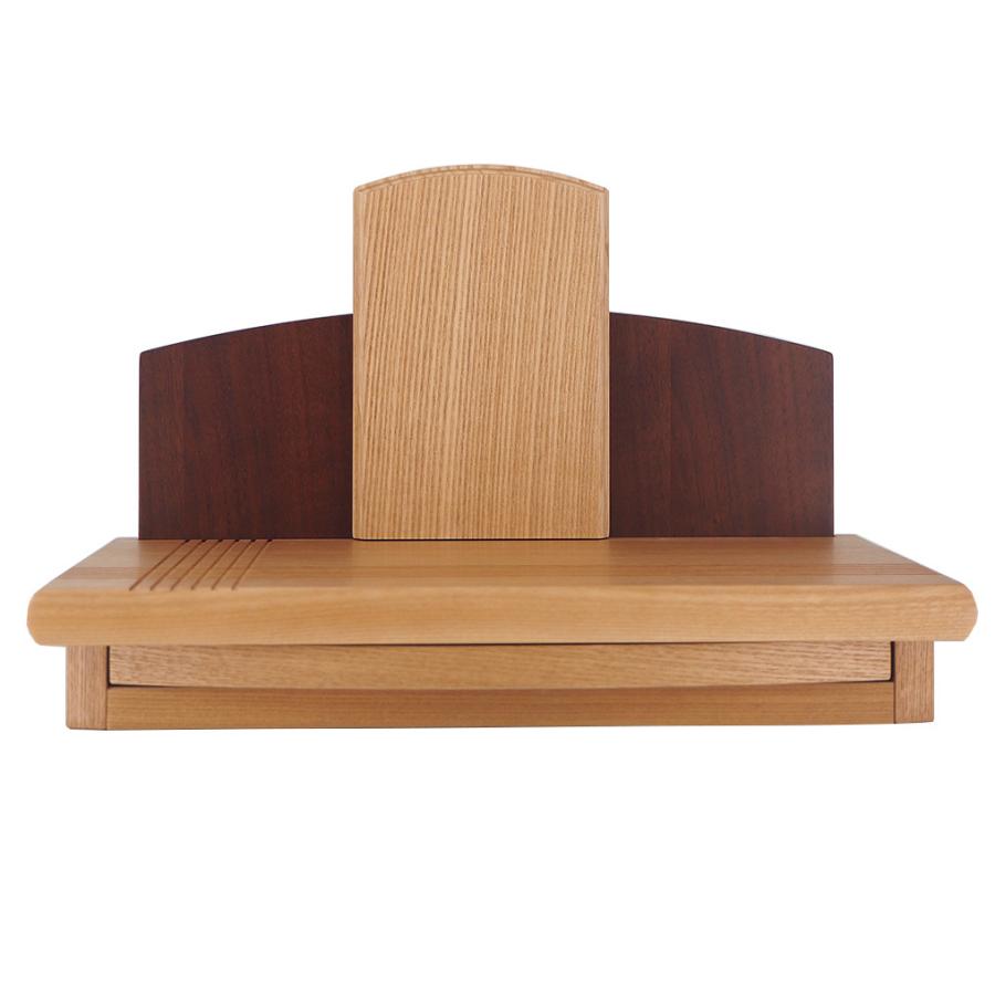 モダン仏壇 ミニ仏壇 ステージタイプ YA100228 タモ 高さ22cm×幅33cm