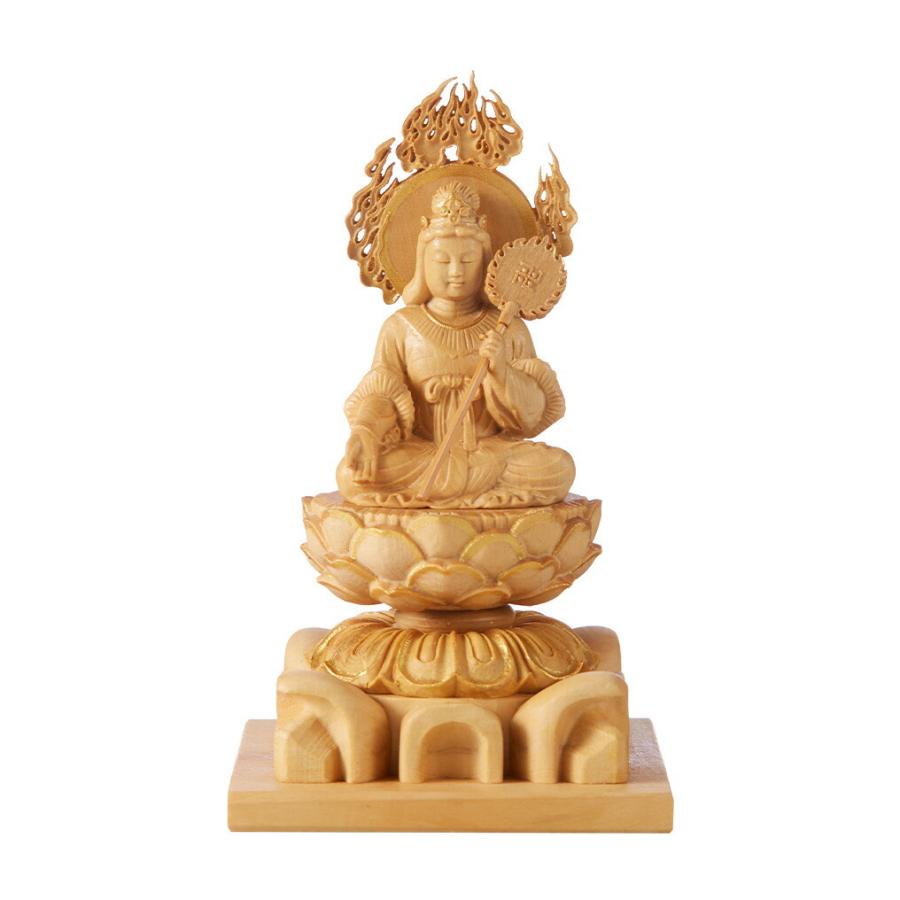 RIYAK 摩利支天座像 BASIC 高10.5×幅6×奥6cm 柘植 仏像 : 仏壇・仏具の
