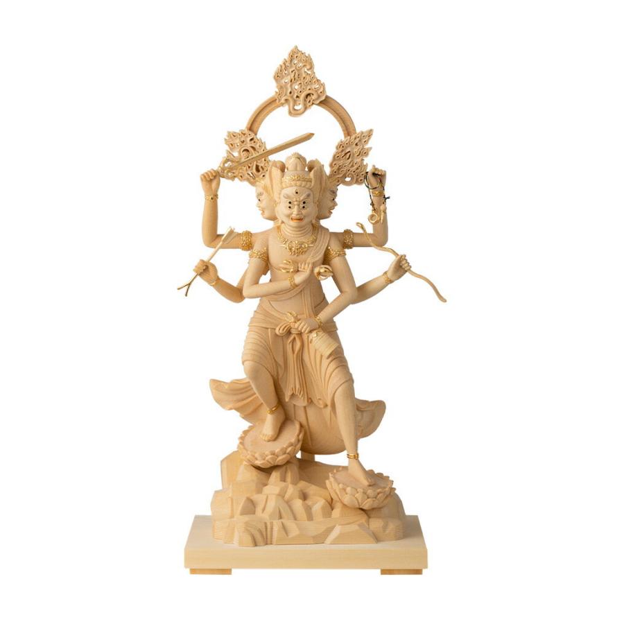 金剛夜叉明王像 仏教美術 仏様 立像 三面六臂 時代市場□五大明王