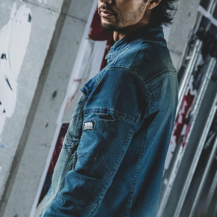 lechoppe購入 deadstock デニムワークコートユーロワーク TORAICHI 寅壱 作業服 8890-124 デニムワークジャケット 5L オール