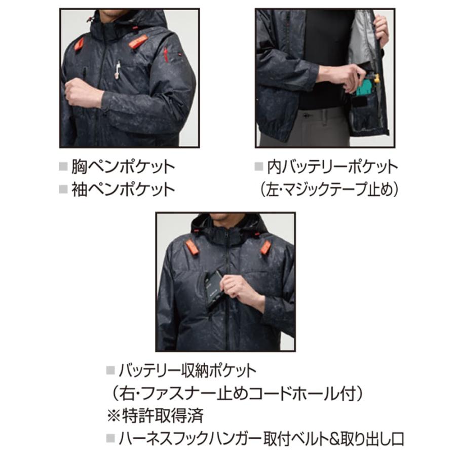 BURTLE バートル エアークラフト 空調ウェア AC2096 set フルハーネス