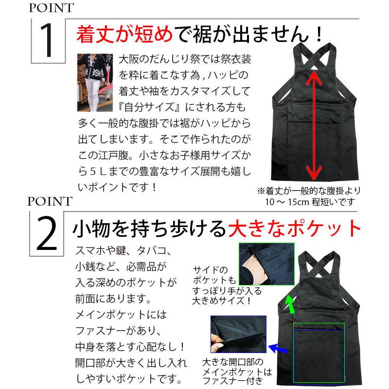 祭り一式セット　肉襦袢中　腹掛M ズボン中細　巻き帯 腹掛 [ne-edo] 脇下固定タイプ 白 黒 紺 S〜5L 江戸腹 | 祭り用 祭り