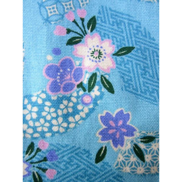 鯉口シャツ 4号 花柄／水色 上下セット : 祭 うえの Yahoo!店 - 通販