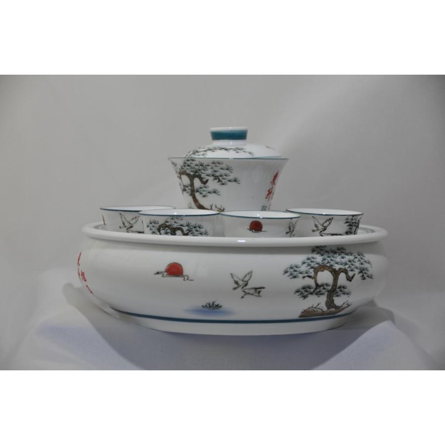 旭日東昇蓋碗セット 手彫り-中国茶を楽しむ為の必要道具 : 茶房茉莉花  