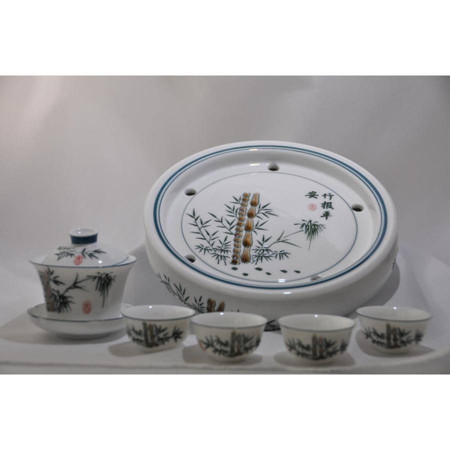 富貴竹蓋碗セット 手彫り-中国茶を楽しむ為の必要道具｜matsurika-jp｜02