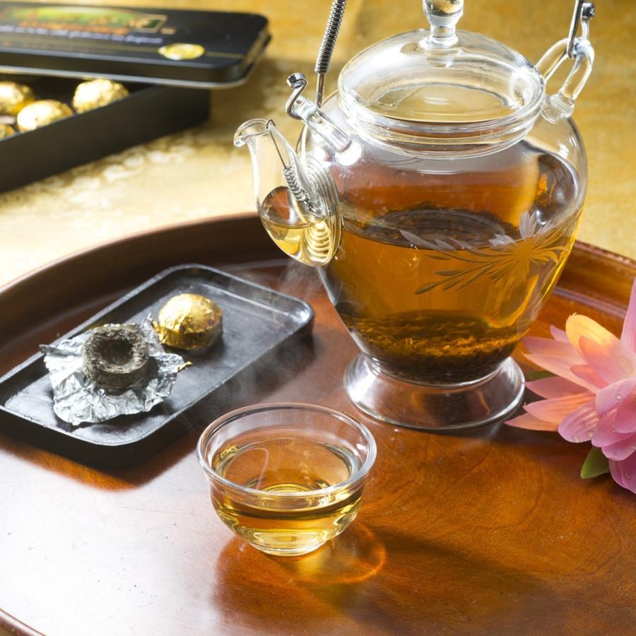 中国茶 発酵茶 黒茶 健康茶 七彩雲南シリージ糯香小金沱茶45g（3gx15