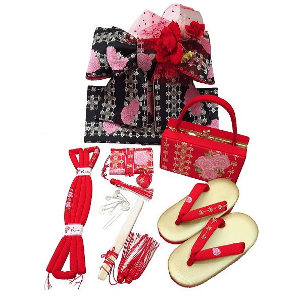 楽天市場】七五三 結び帯 箱せこセット 7歳 女の子 作り帯 筥迫(はこ S50レンタル卒業式 女の子 小学生 袴 セット レンタル 袴フル