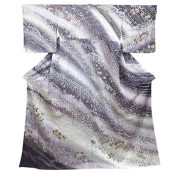 507z38☆山本寛斎 色無地振袖 比翼 嘘つき袖 重ね衿☆美品 成人式 結婚