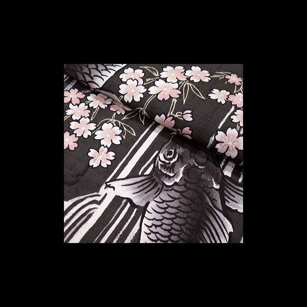 股引き 鯉の滝昇り（鉄黒ピンク）股引き 男女兼用 義若オリジナル｜matsuriya-sonami｜02