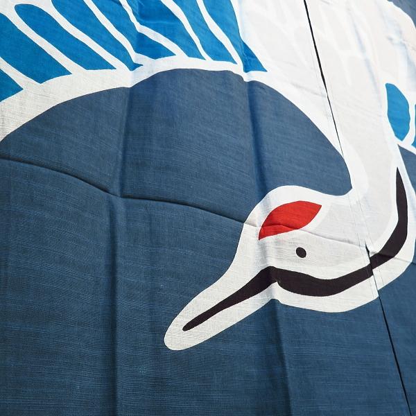 暖簾・のれん 「鶴亀・紺」 : 祭屋 そなみ呉服店 - 通販 - Yahoo