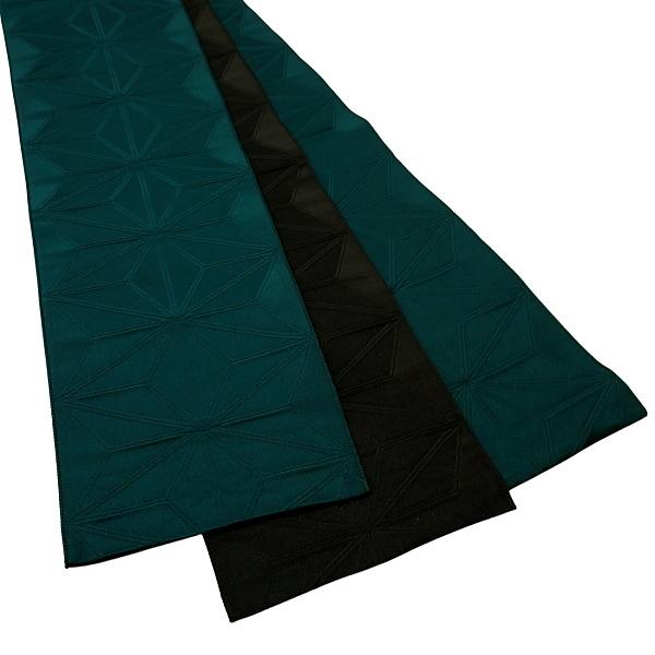 帯 レディース 撫松庵 半幅帯 麻の葉無地(グリーン) : 祭屋 そなみ呉服