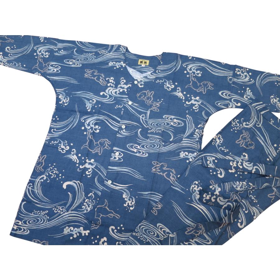 Luna-Festa　鯉口シャツ　和柄ＸＬサイズ Luna-Festa 鯉口シャツ 和柄XLサイズ Luna-Festa 鯉口シャツ 和柄XL