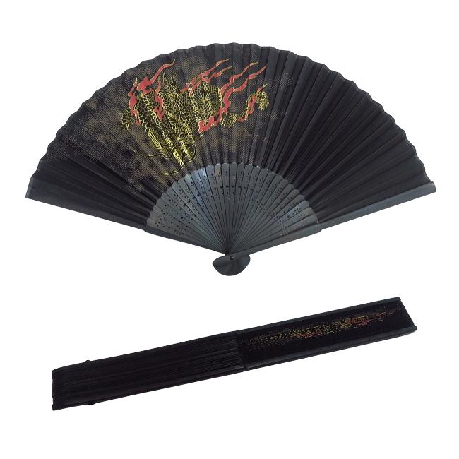 扇子 龍（黒）約22cm : 祭屋 そなみ呉服店 - 通販 - Yahoo!ショッピング
