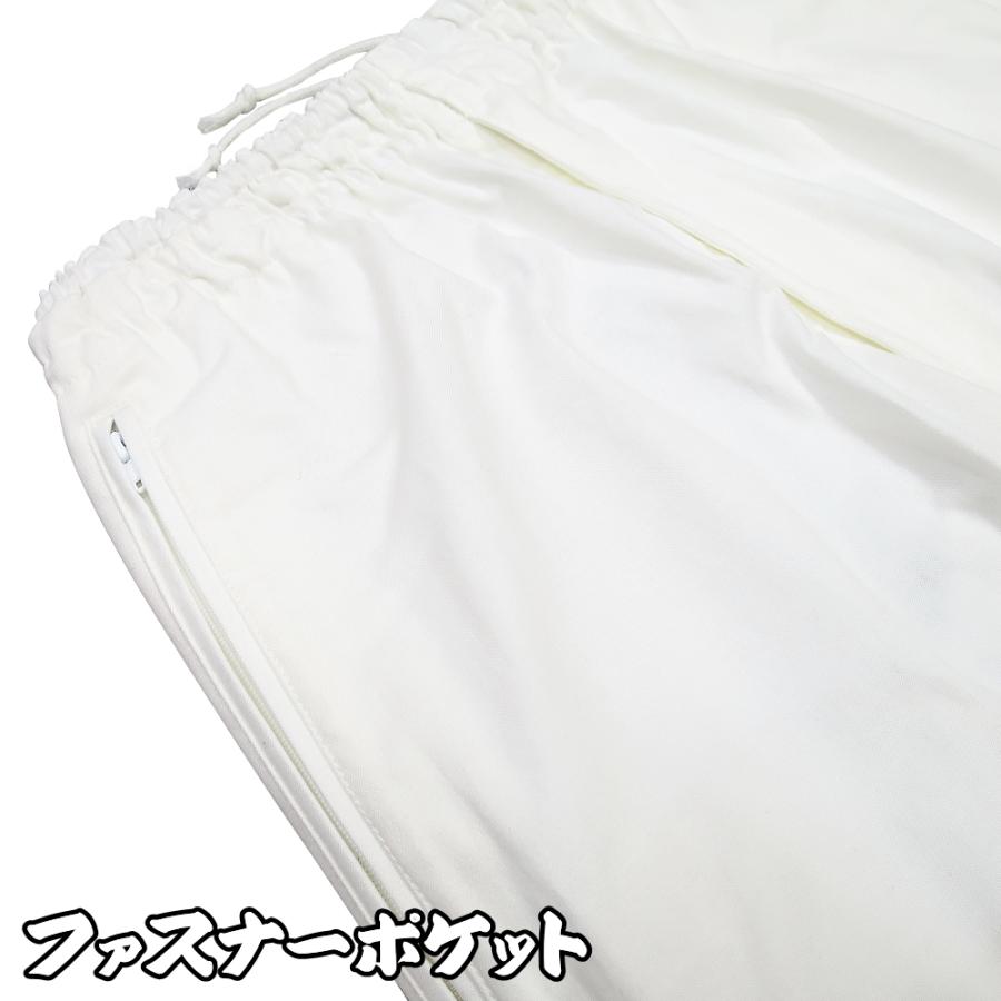 股引き型ズボン ストレッチ 義若のストレッチ股引き型ズボン（白）小
