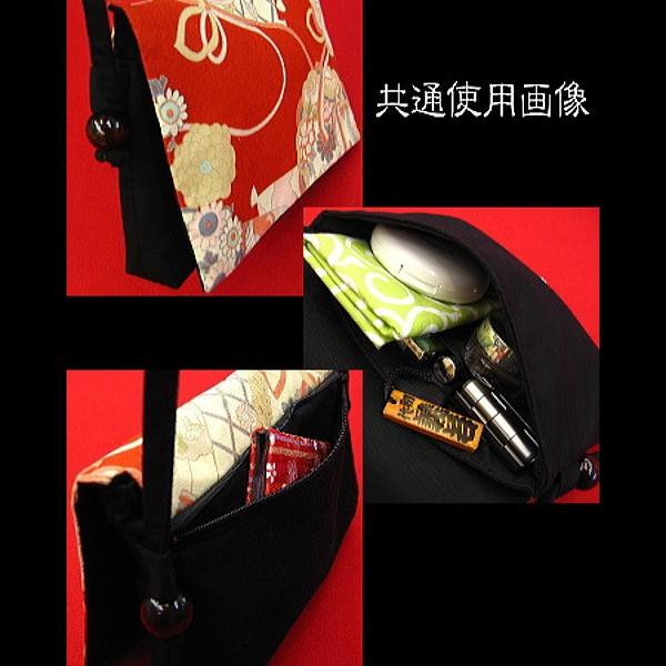ポシェット 福だるまと松A（ブルーグレー） 和柄！お祭りポシェット