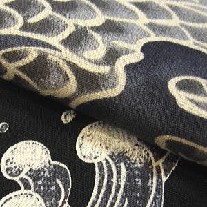 股引き型ズボン 義若の股引き型ズボン 大荒波に龍（黒）小〜特大サイズ（Ｓ〜ＬＬ）男女兼用 義若オリジナルの画像