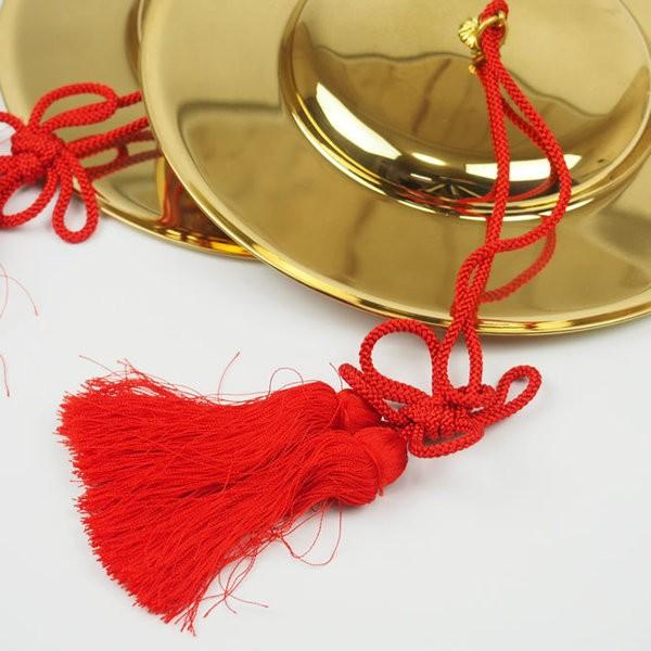 チャッパ　赤い房付き チャンパ（チャッパ） 房付き 4寸5分（直径：約13.5cm） : 祭り用品