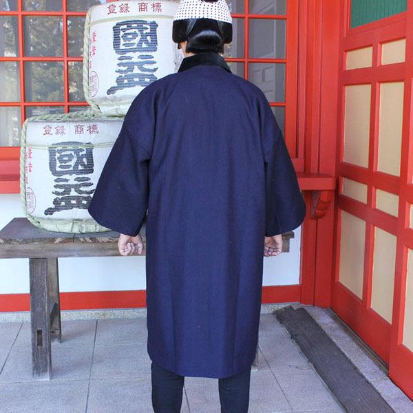 法被用 被布コート 刺子（濃紺） 大人用フリーサイズ : 祭り用品専門店