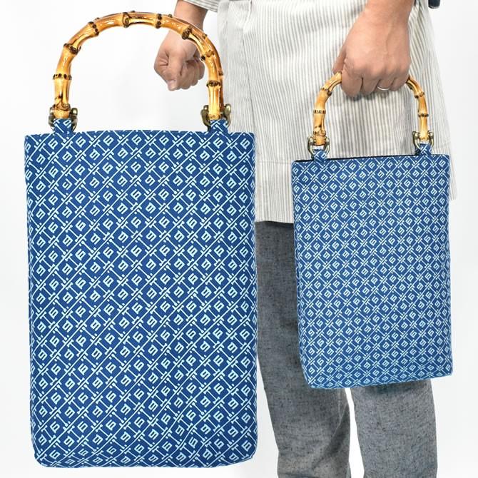 バンブー手提げ袋 江戸市松 : 祭り用品専門店 祭すみたや - 通販