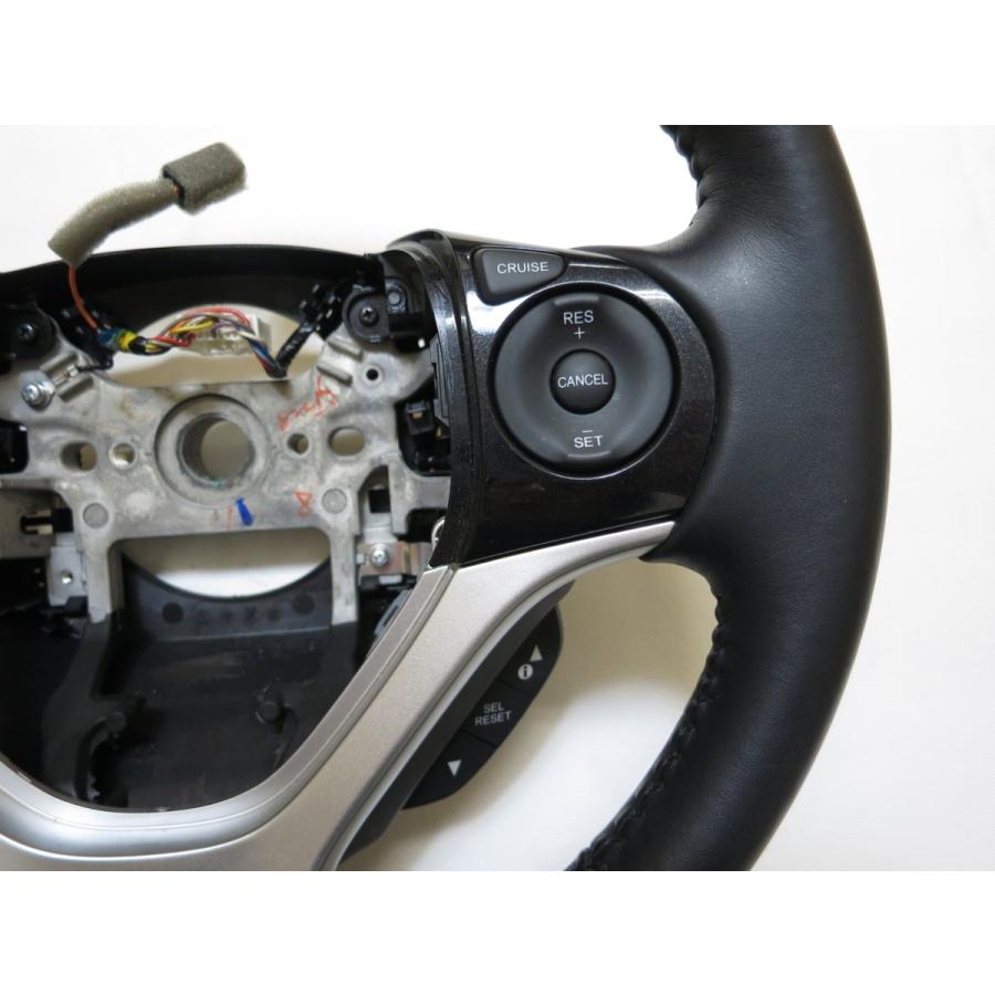 ジェイド FR4 JADE シビック スイッチ！ 純正 革 ステアリング