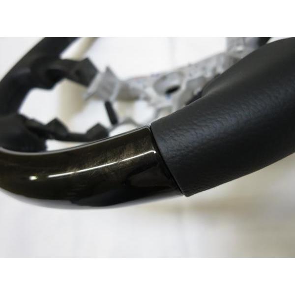 ウッドステアリング 360mm ブラック 新品未使用 Amazon | Your Parts 純正交換式 ウッドコンビ ステアリング ガン