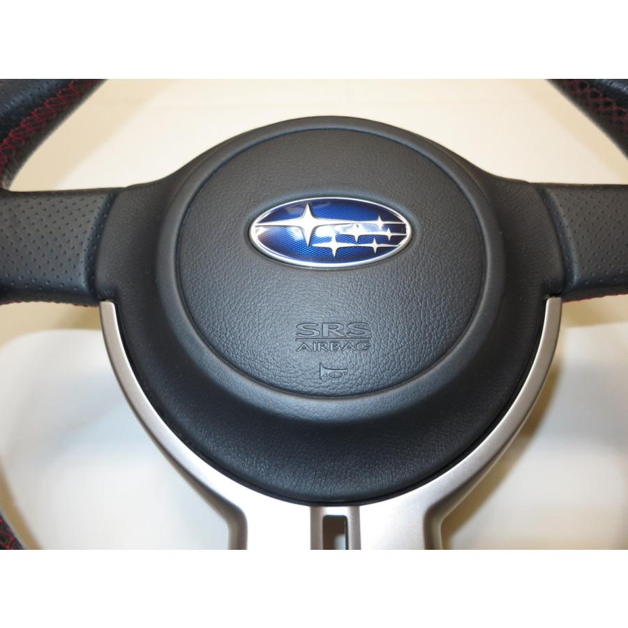 ホンダ 本革仕上げ 赤ステッチ付 ステアリング エアバックカバー【美品】♪ ホンダ 本革仕上げ 赤ステッチ付 ステアリング エアバックカバー