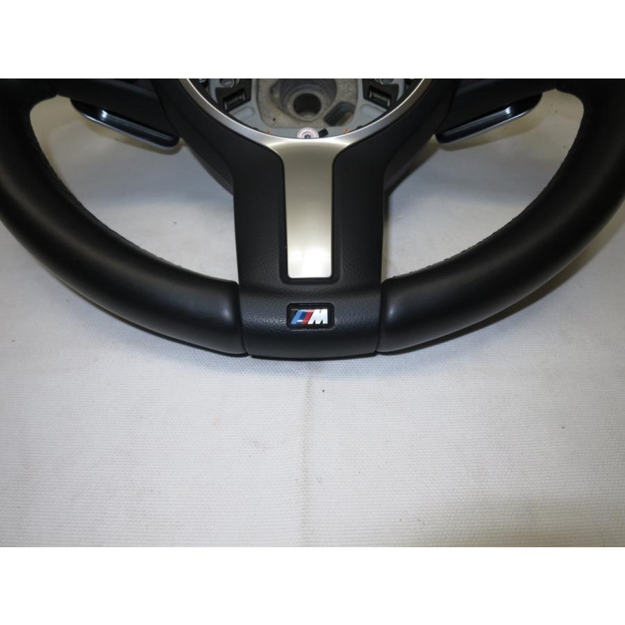 希少！パドルシフト付！！F30 BMW 純正 革 ステアリング ハンドル