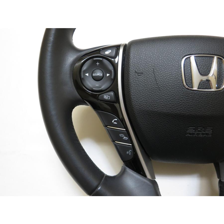 オデッセイRC1 RC2 RC3 RC4 RC純正 革 ステアリング 運転席 エア