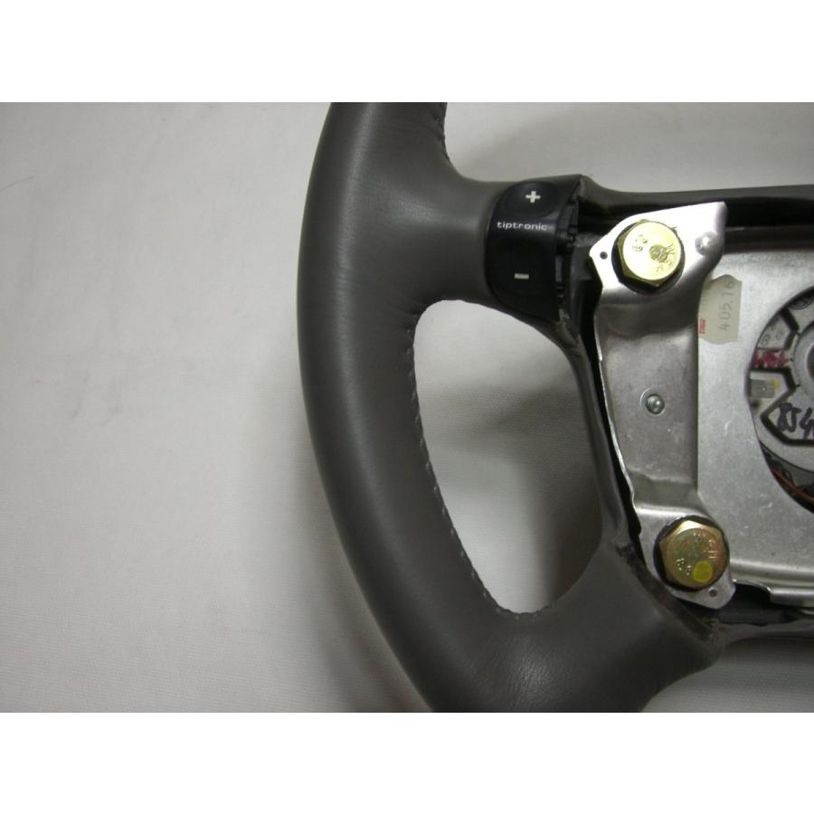 美品! 996 ポルシェ 純正 ウッド コンビ ステアリング ハンドル